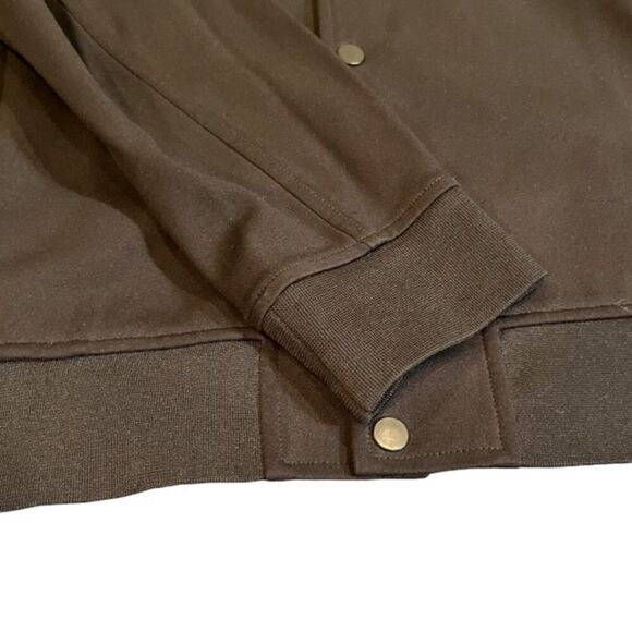 Club Monaco Men's Jacket Black Snap Front Lightweight Lined Size Medium - Picture 6 of 12